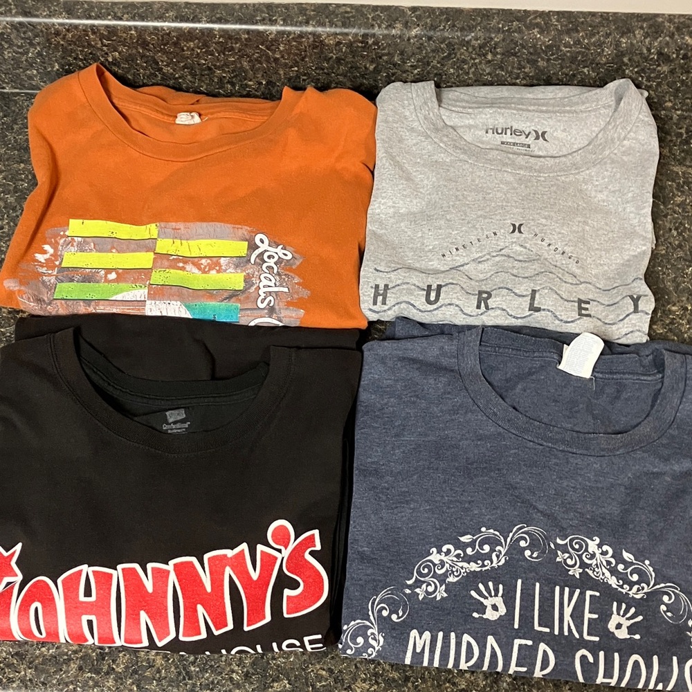 set of 4 flawed tee shirts 3x 4x